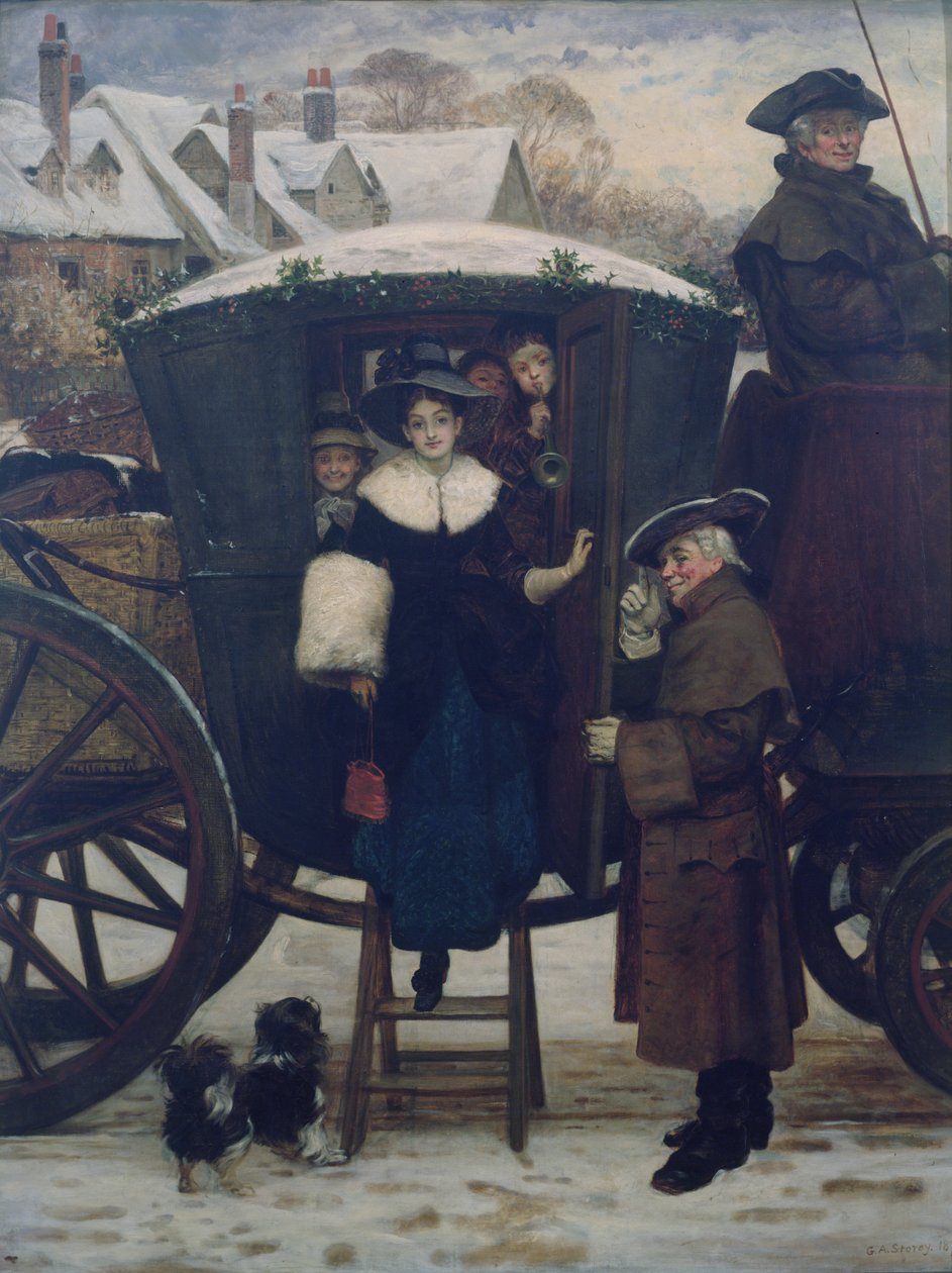 I visitatori di Natale della nonna da George Adolphus Storey