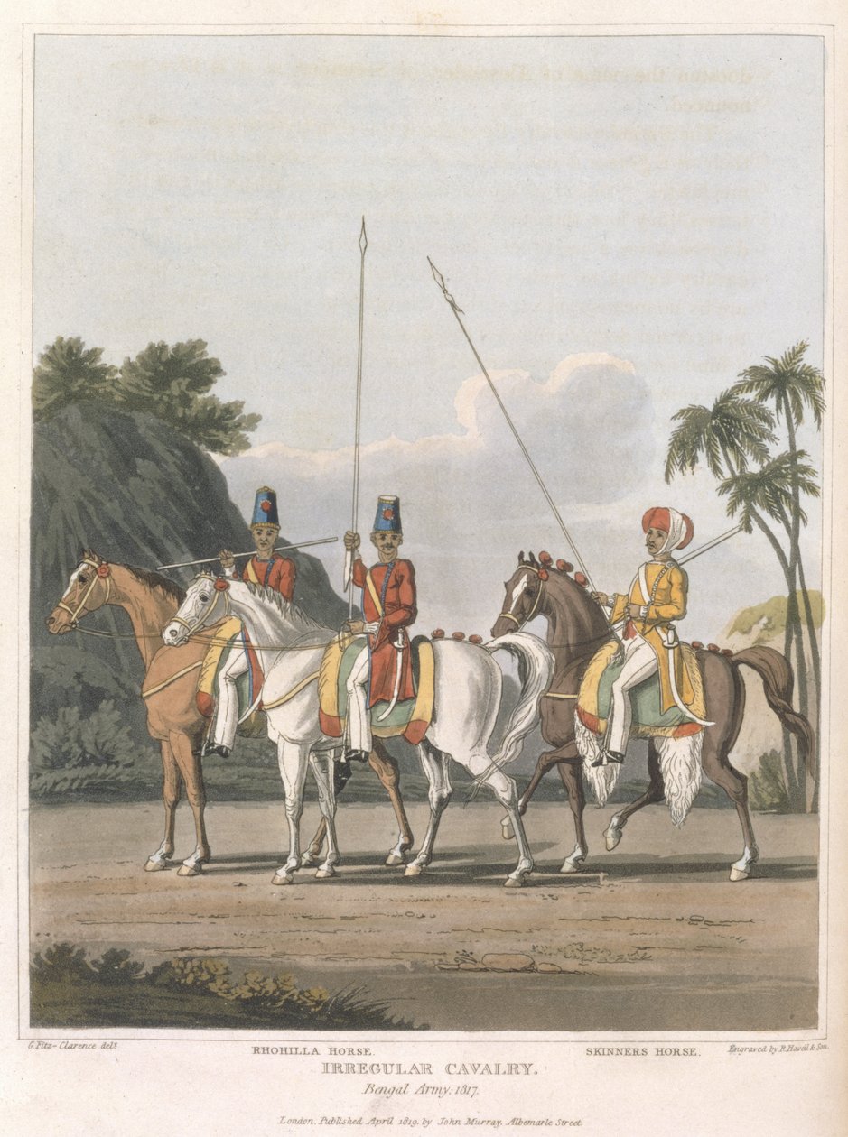 Cavalleria irregolare, esercito del Bengala 1817, tavola 5 da 
