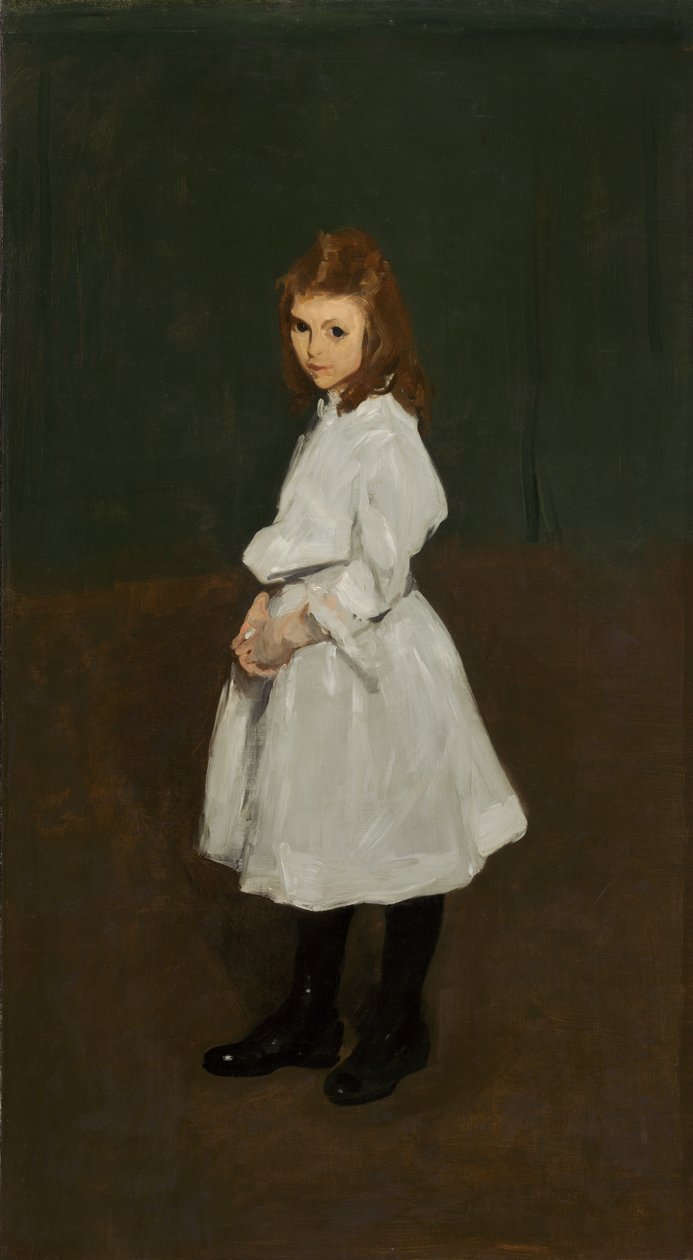 Bambina in bianco (Queenie Burnett) da George Wesley Bellows