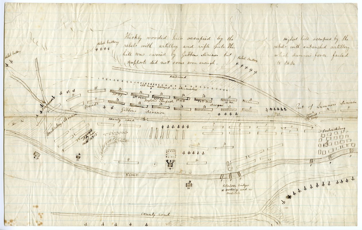 Mappa di Fredericksburg da George Bush