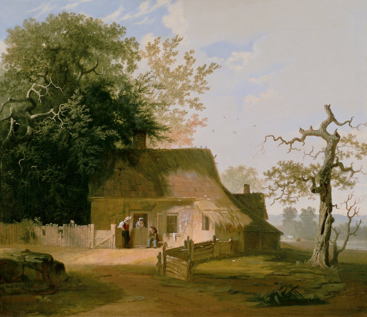 Paesaggio di cottage da George Caleb Bingham