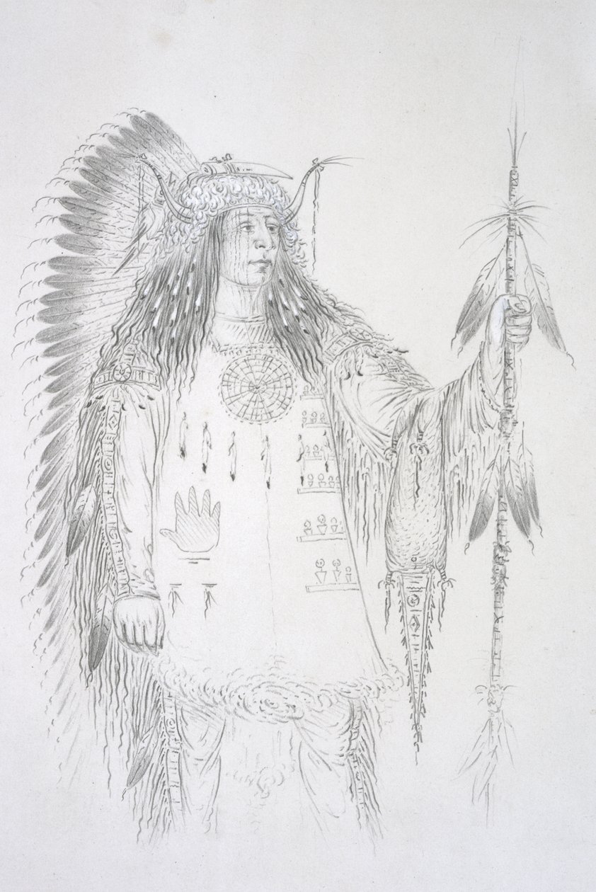 Mah-to-toh-pa (I Quattro Orsi) da George Catlin