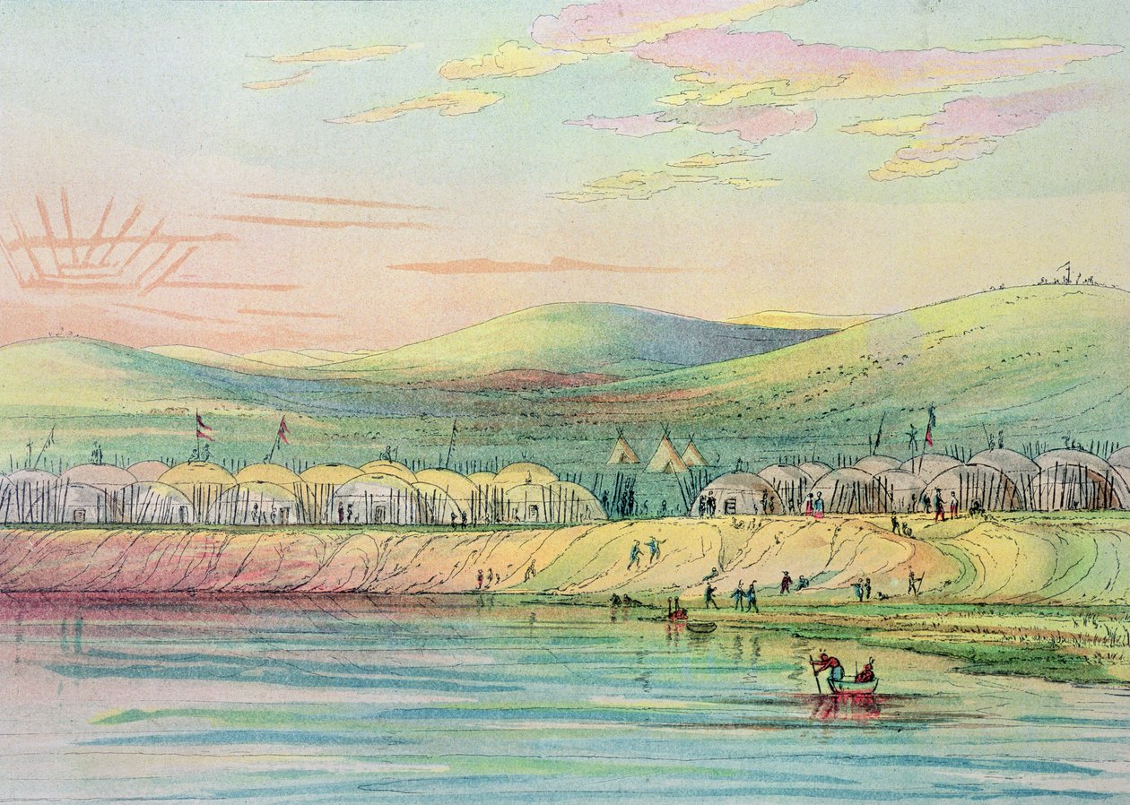Villaggio Riccaree da George Catlin