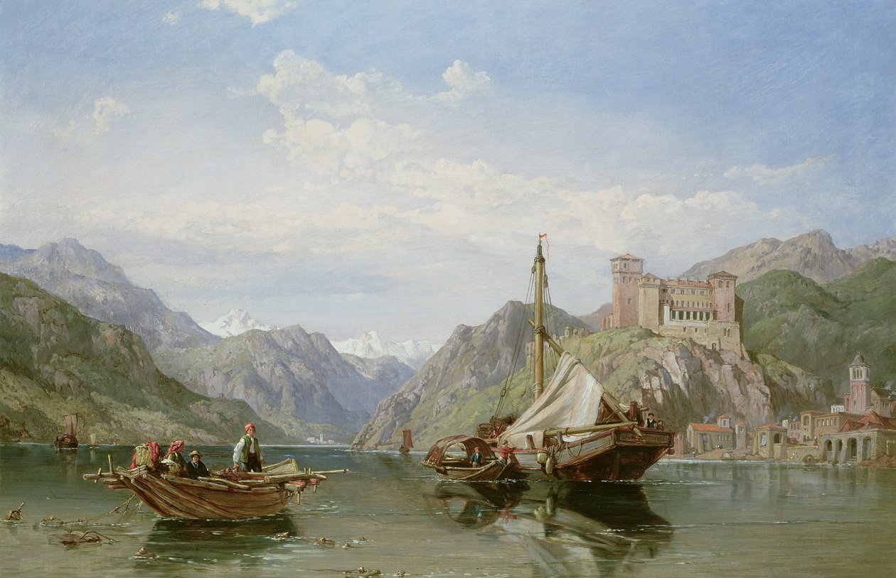 Angera sul Lago Maggiore da George Clarkson Stanfield