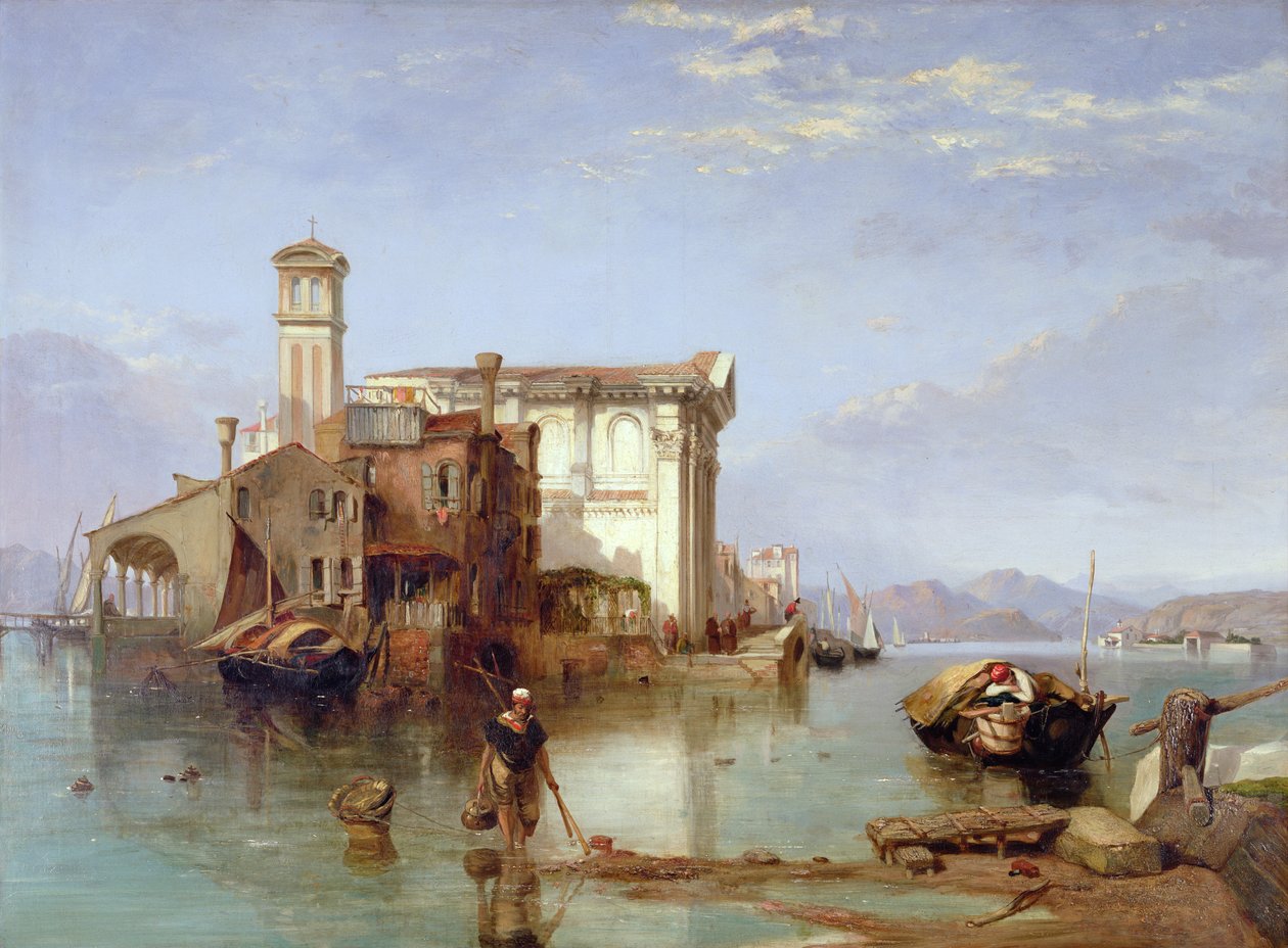 Veduta sul Mediterraneo, 1834-35 da George Clarkson Stanfield