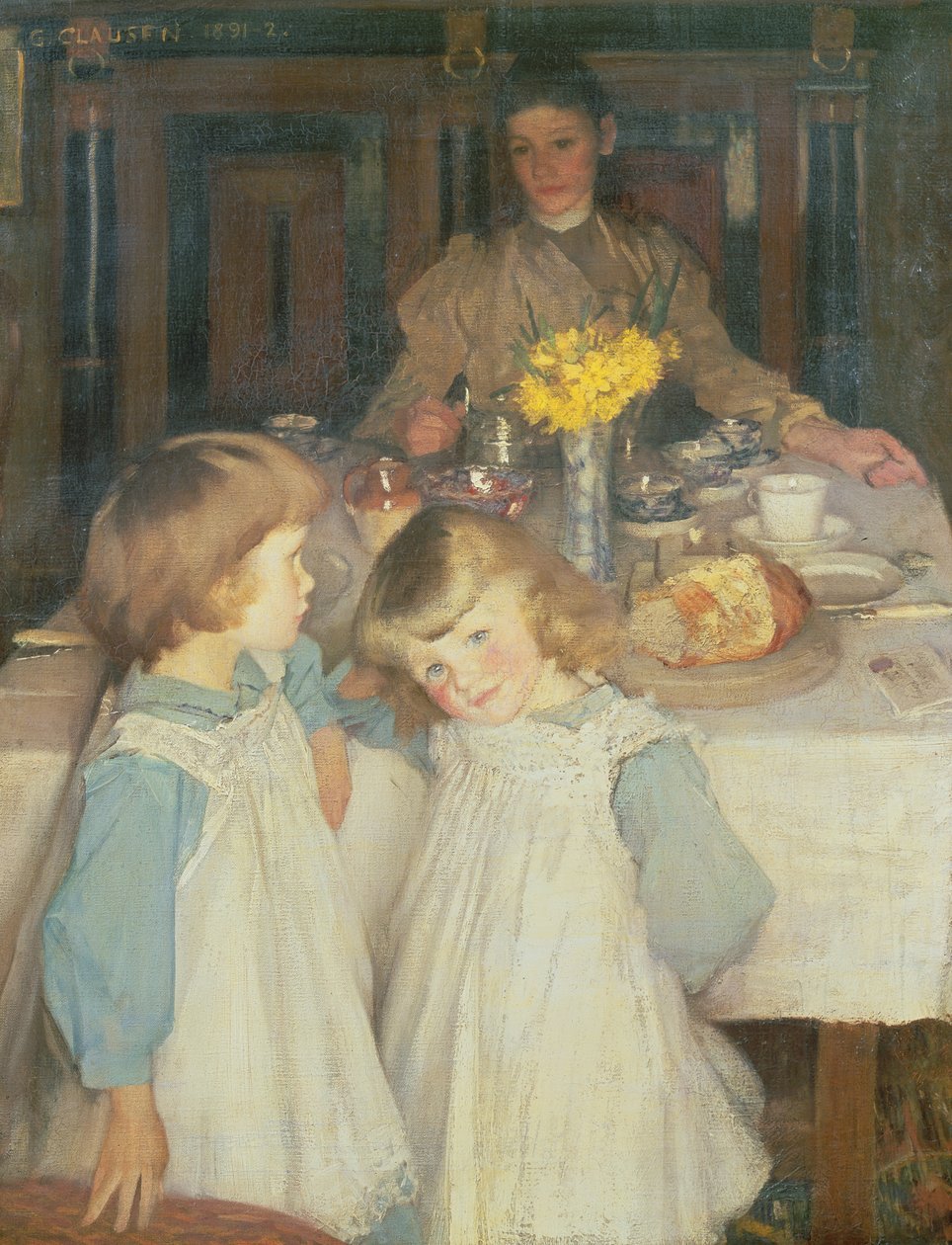 La tavola della colazione da George Clausen