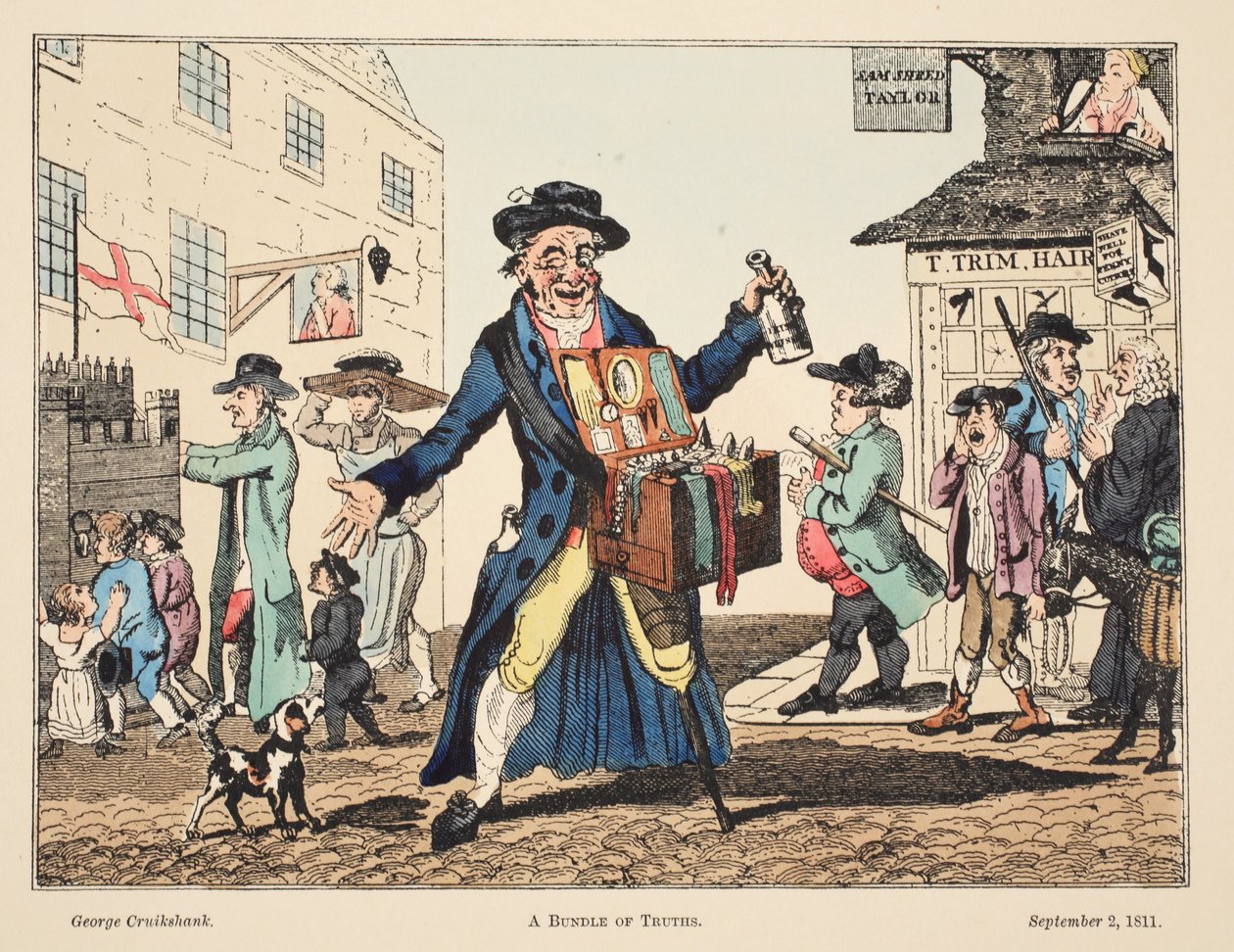 Un fascio di verità, 1811 da George Cruikshank