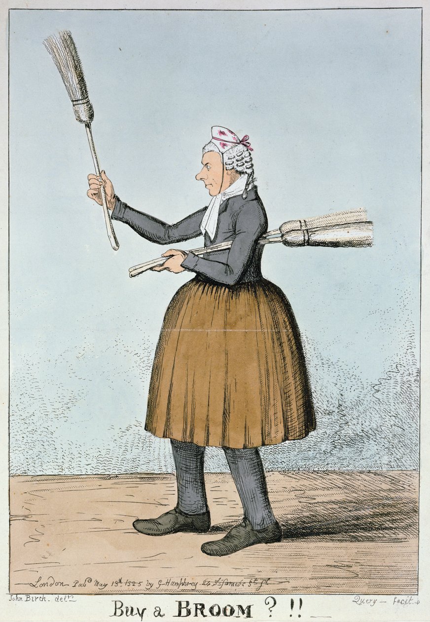 Compra una scopa!!, 1825 (incisione a colori) da George Cruikshank