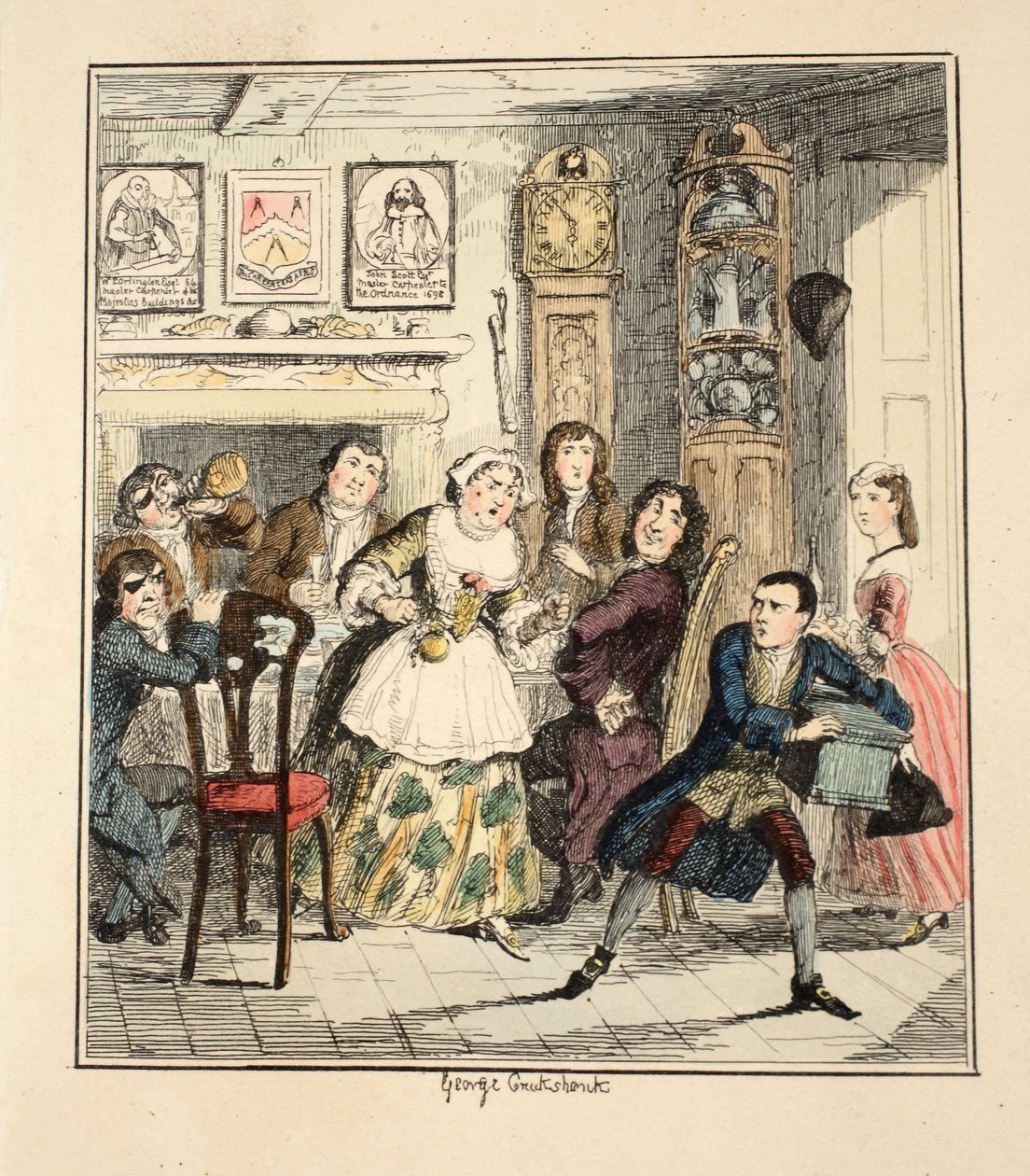 Che io sia maledetto mormorò Jack Sheppard se mai proverò a essere onesto di nuovo, illustrazione da Jack Sheppard: Un Romanzo di William Harrison Ainsworth, pub. 1839 da George Cruikshank