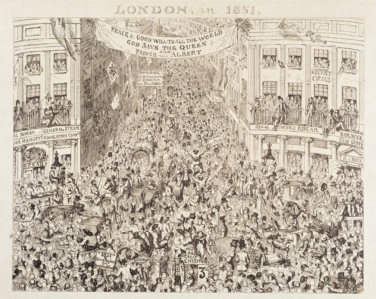 La grande esposizione di Mayhew del 1851: Londra nel 1851 da George Cruikshank