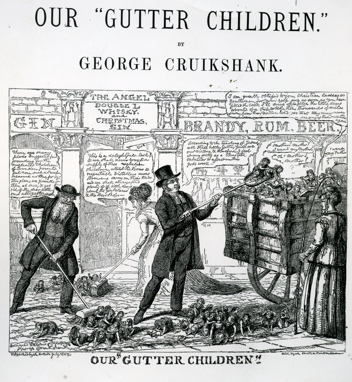 I nostri bambini di strada, 1869 da George Cruikshank