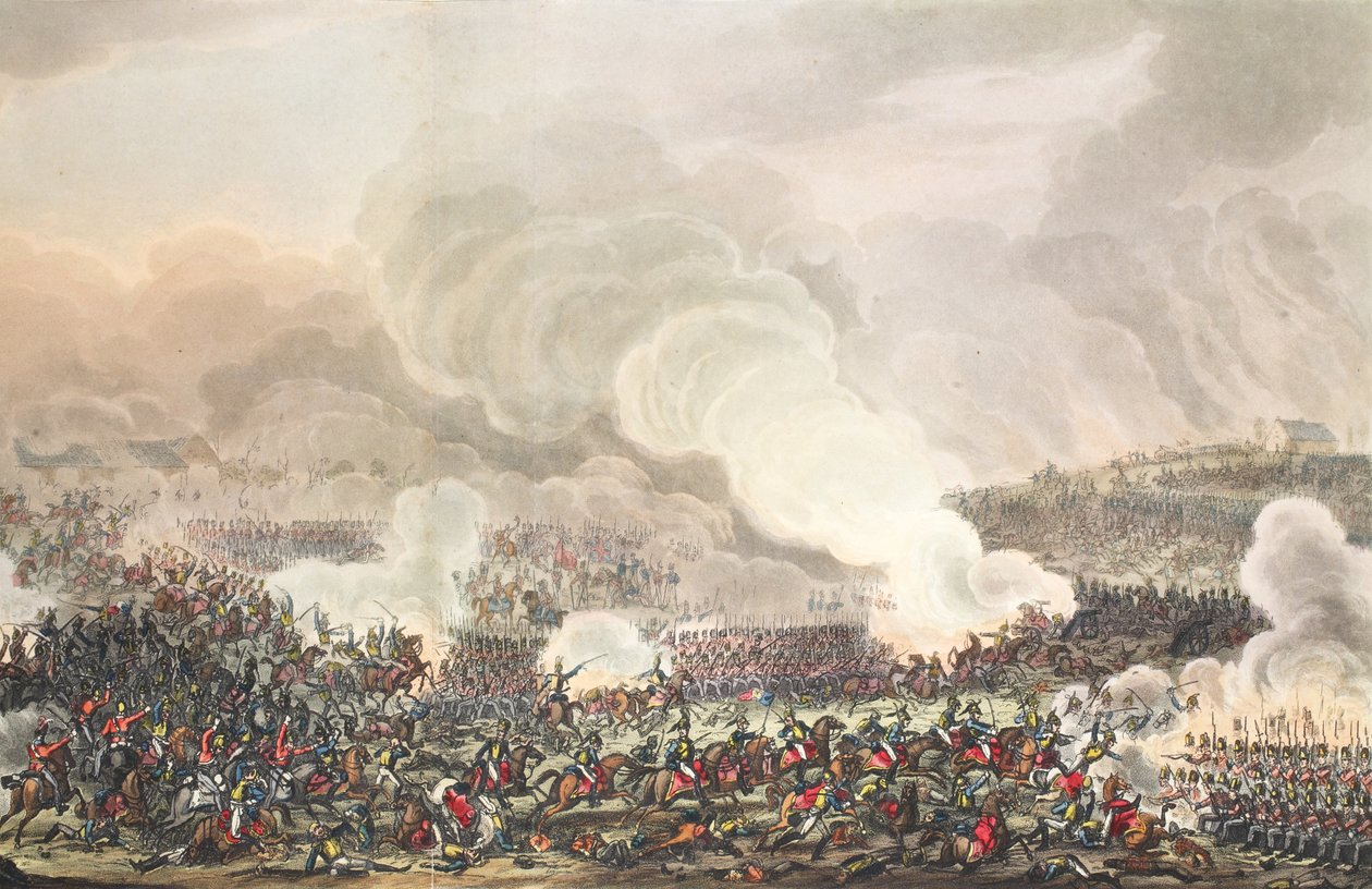 La battaglia di Waterloo da George Cruikshank