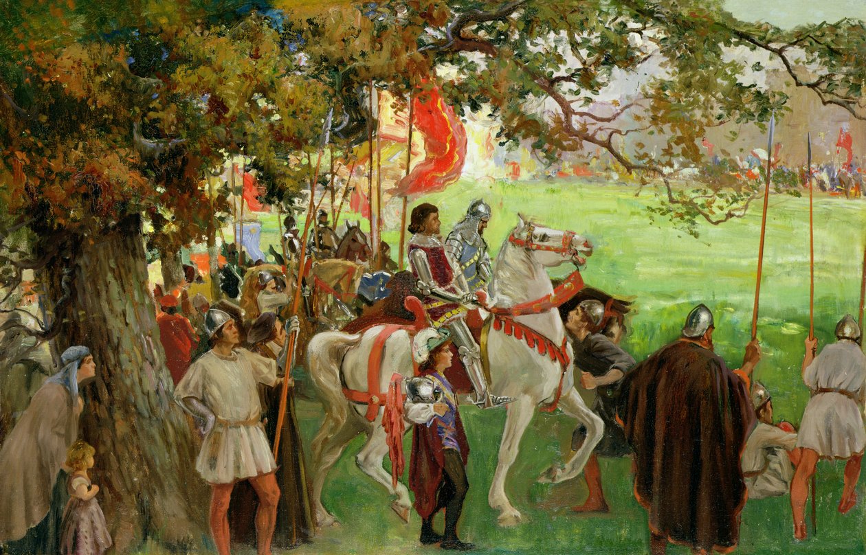 Cavalieri che si radunano, da 