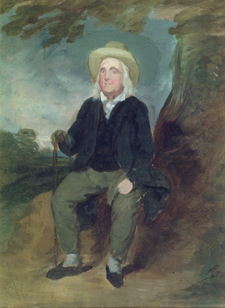 Jeremy Bentham in un paesaggio immaginario, 1835 da George Frederick Watts