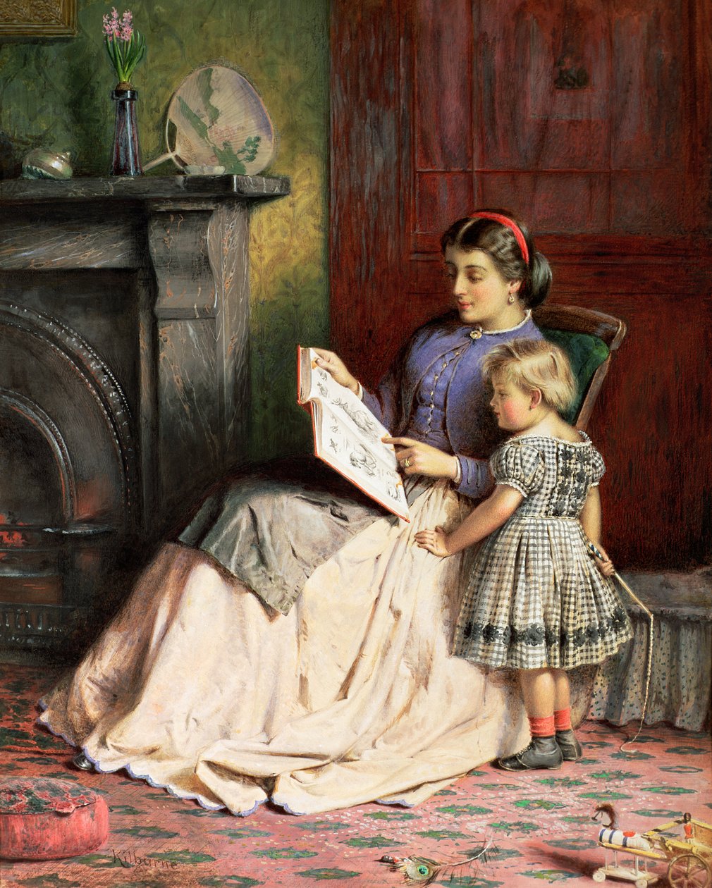 Madre e figlia da George Goodwin Kilburne