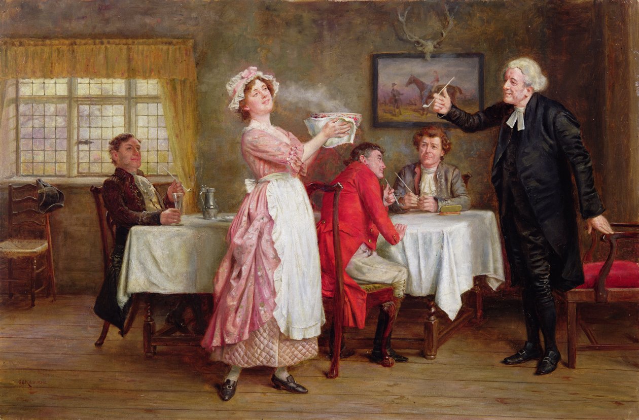 Per Coronare la Festa da George Goodwin Kilburne