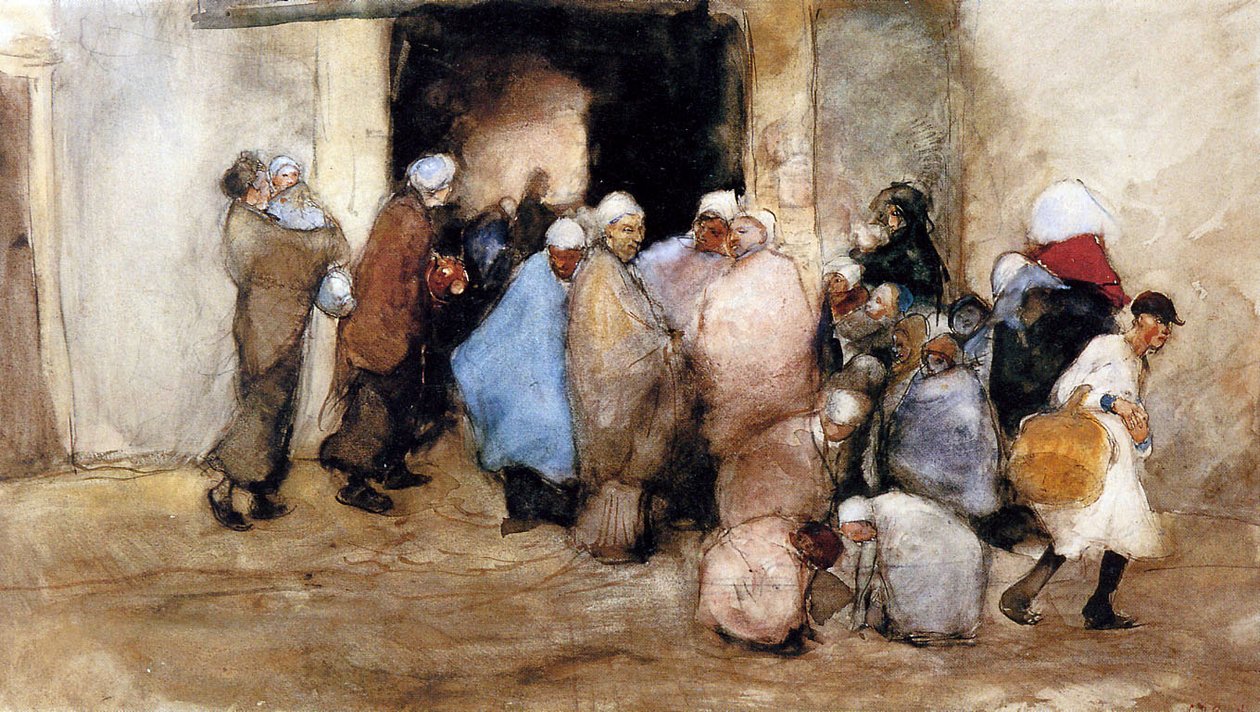 Distribuzione della zuppa da George Hendrik Breitner