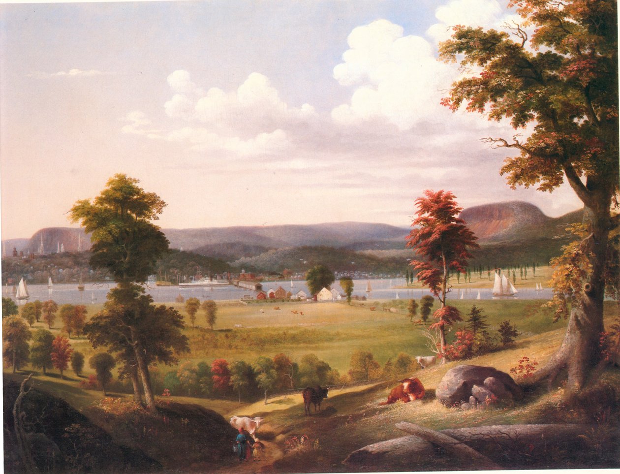 Estate a New Haven, vista da East Haven da George Henry Durrie