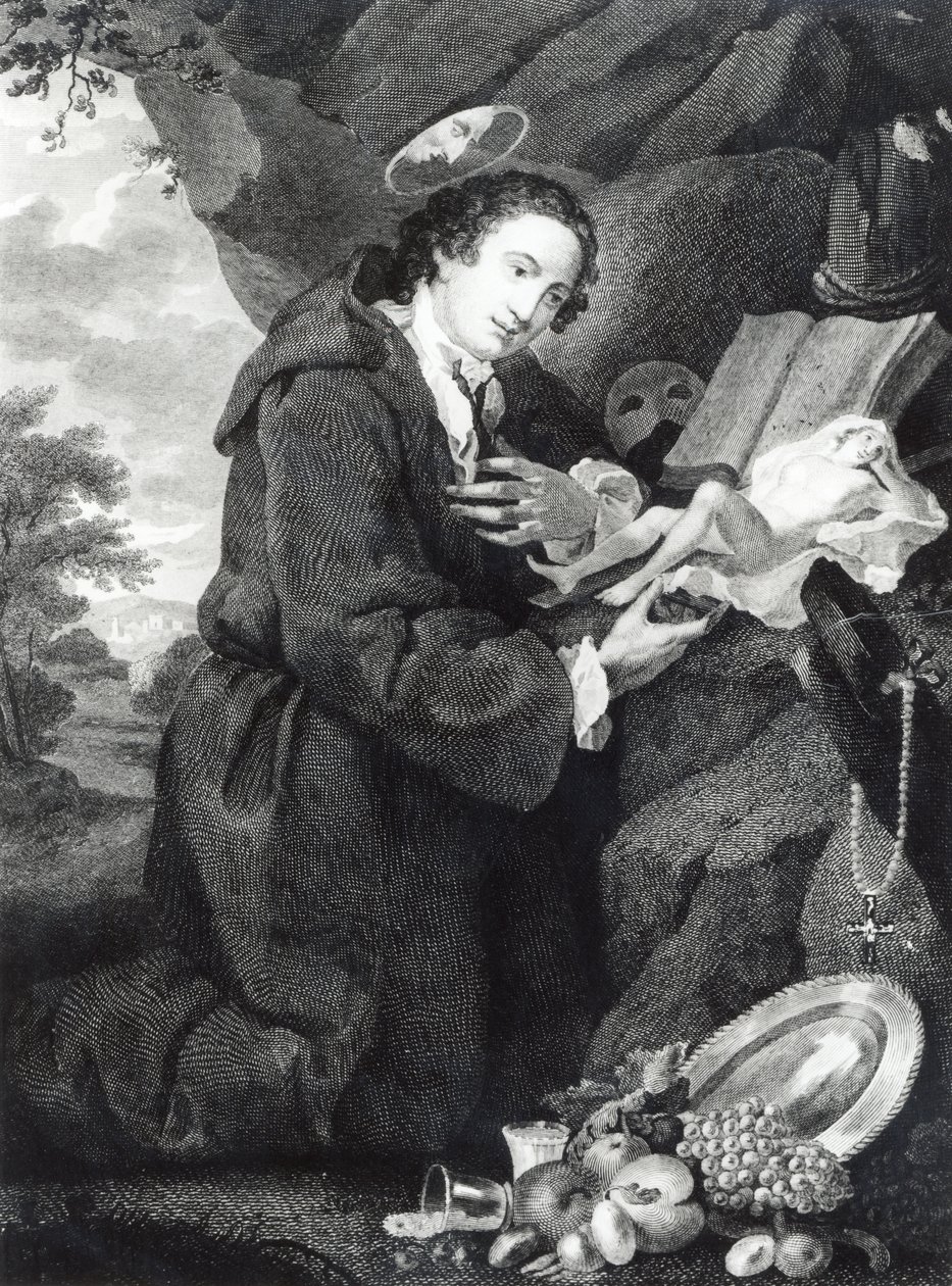 Sir Francis Dashwood che adora Venere da George Knapton