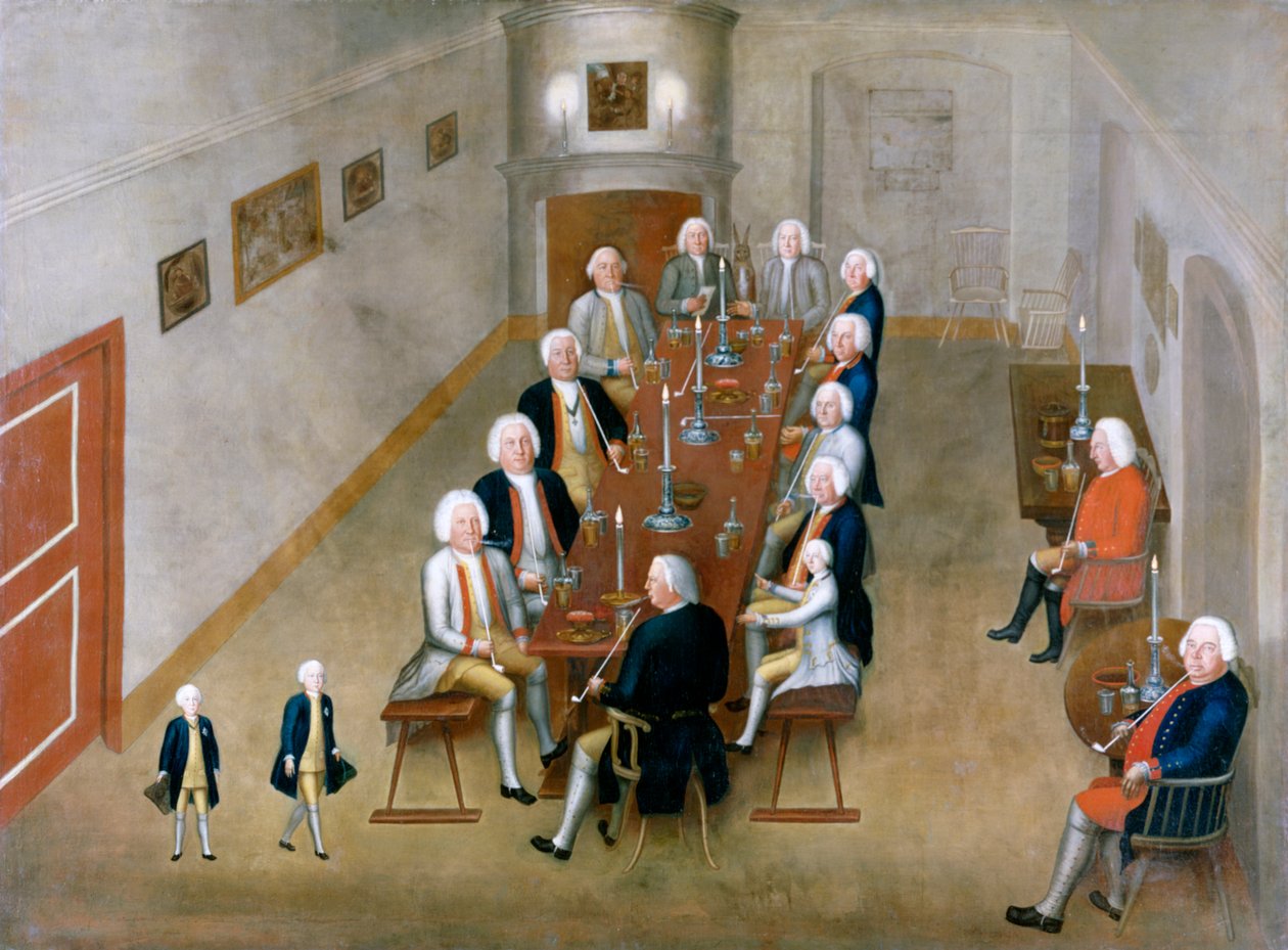 Il consiglio fumante di Federico Guglielmo I di Prussia, c.17378 da George Lisiewski
