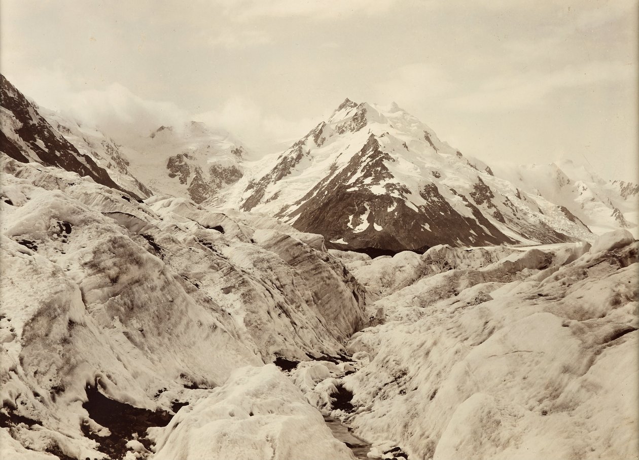 Monte De La Beche dal ghiacciaio Tasman da George Moodie