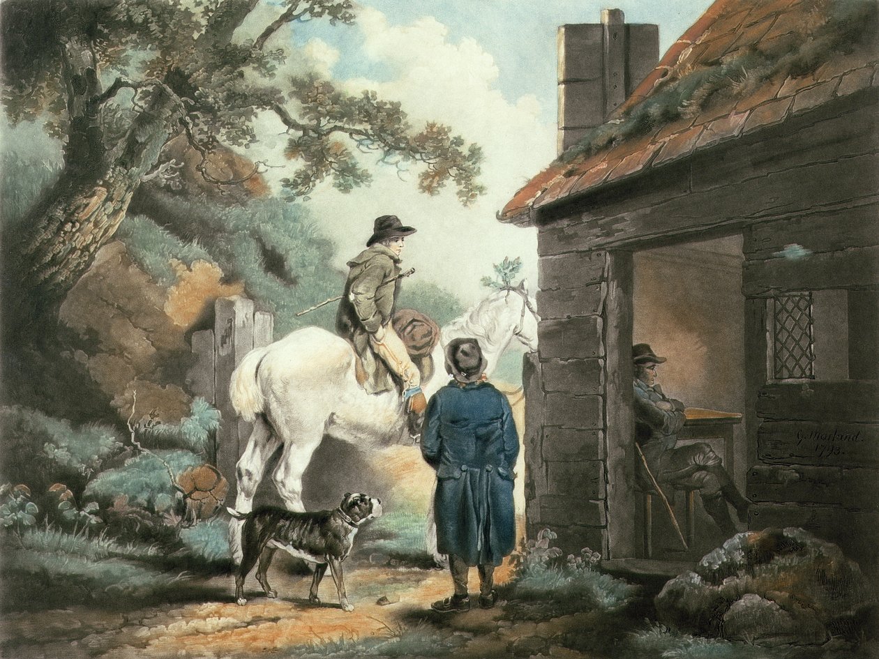 Il casello, inciso da William Ward (1766-1826), pub. da James Linnell, 1806 da George Morland