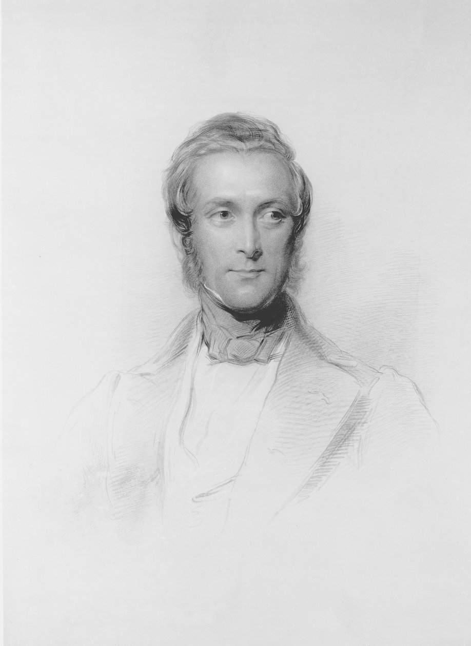 Ritratto di James Ramsay, 10° conte e 1° marchese di Dalhousie (1812-60) da George Richmond