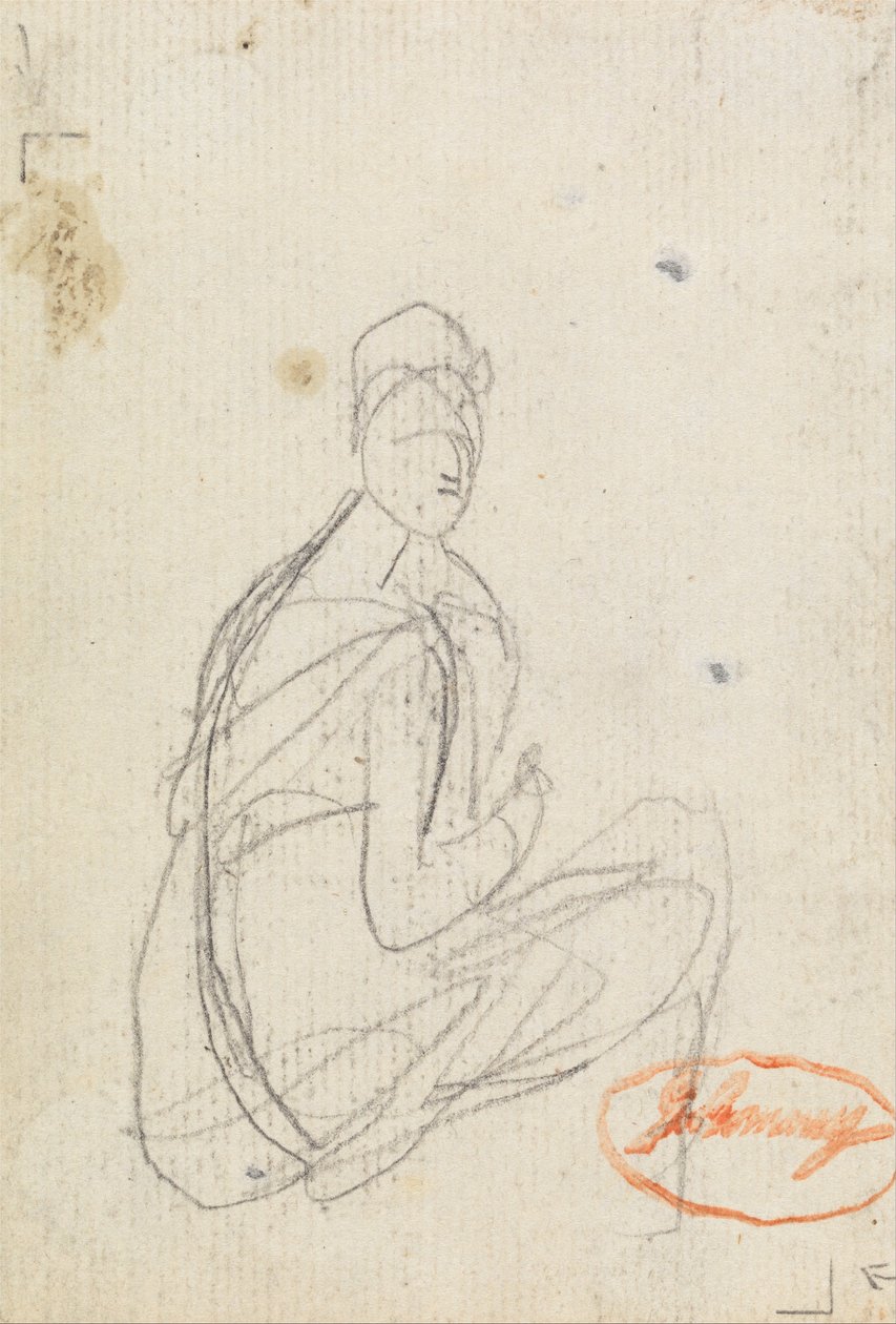 Studio di figura di una donna da George Romney