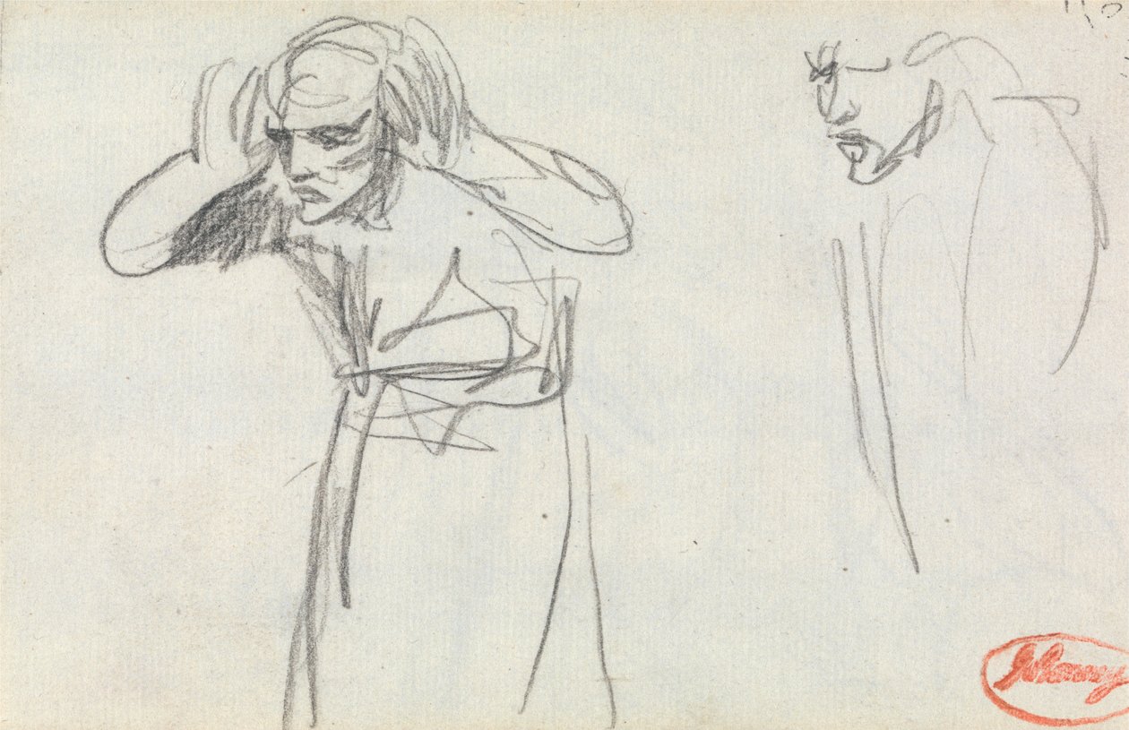 Figura con mani alle orecchie da George Romney
