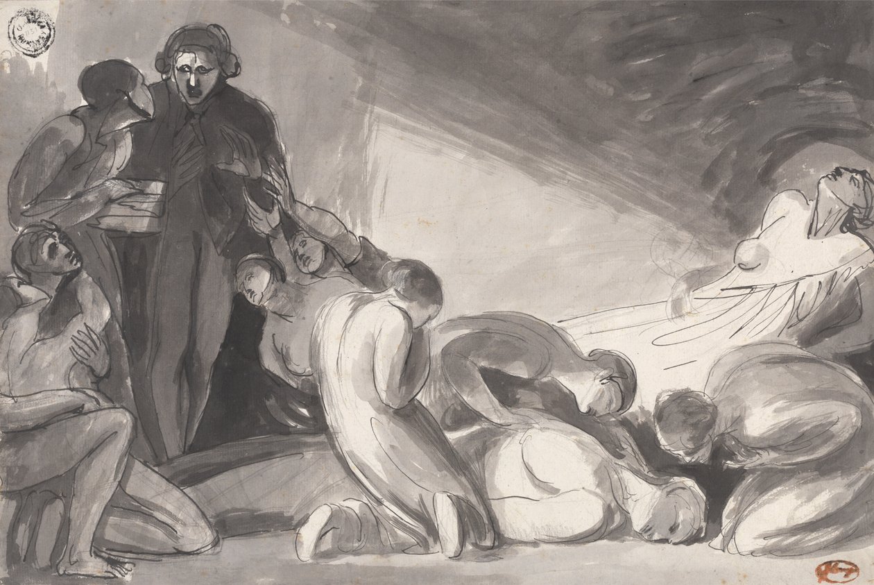 Howard in visita a una prigione da George Romney