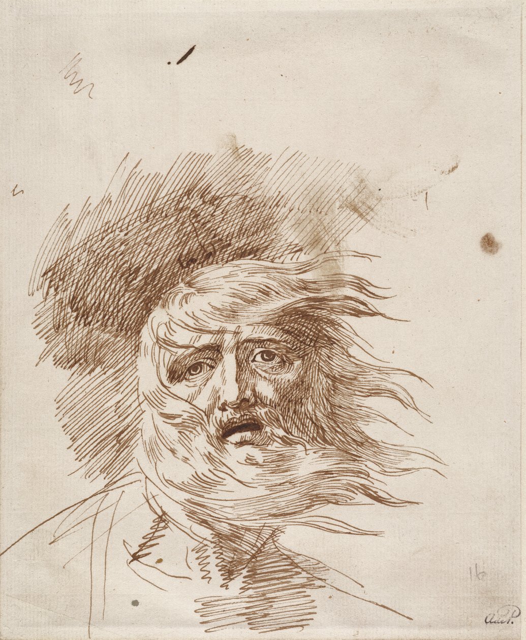 Re Lear nella tempesta da George Romney