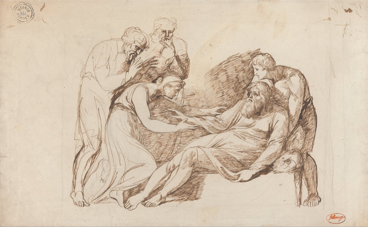 Lear risvegliato da Cordelia da George Romney
