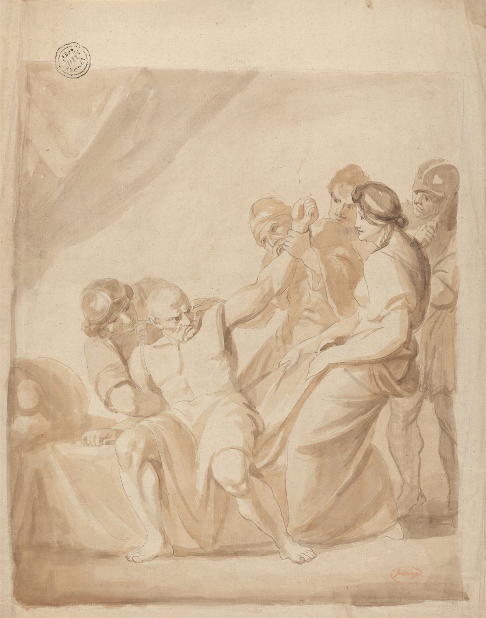 Sansone sopraffatto da George Romney