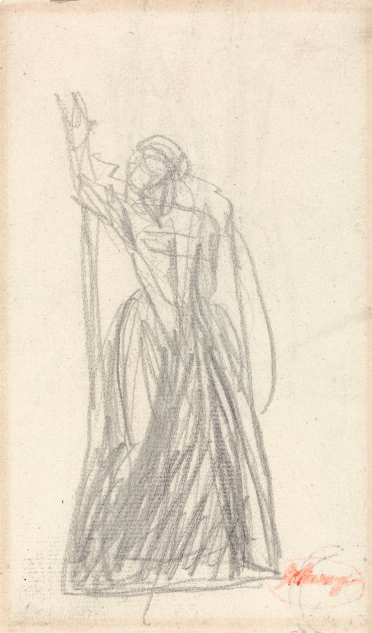Figura in piedi, probabilmente per Lady Macbeth da George Romney