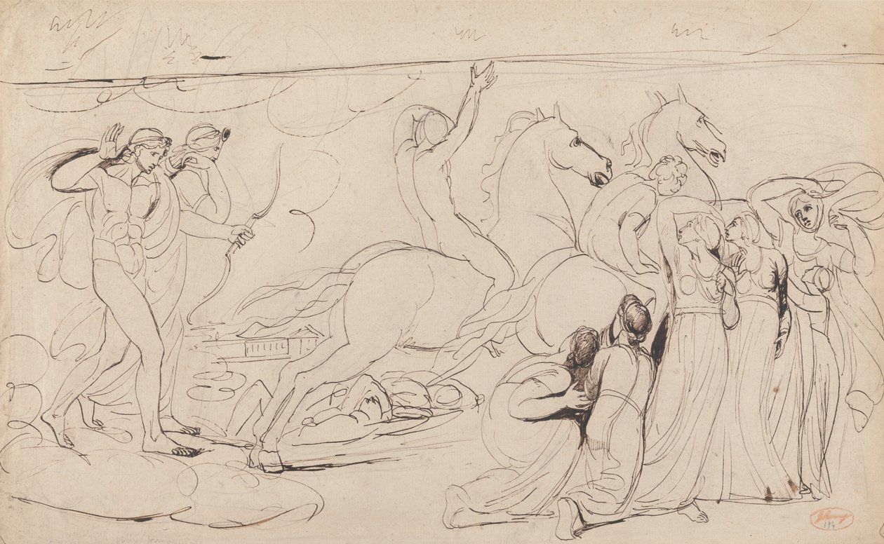 La distruzione dei figli di Niobe da George Romney