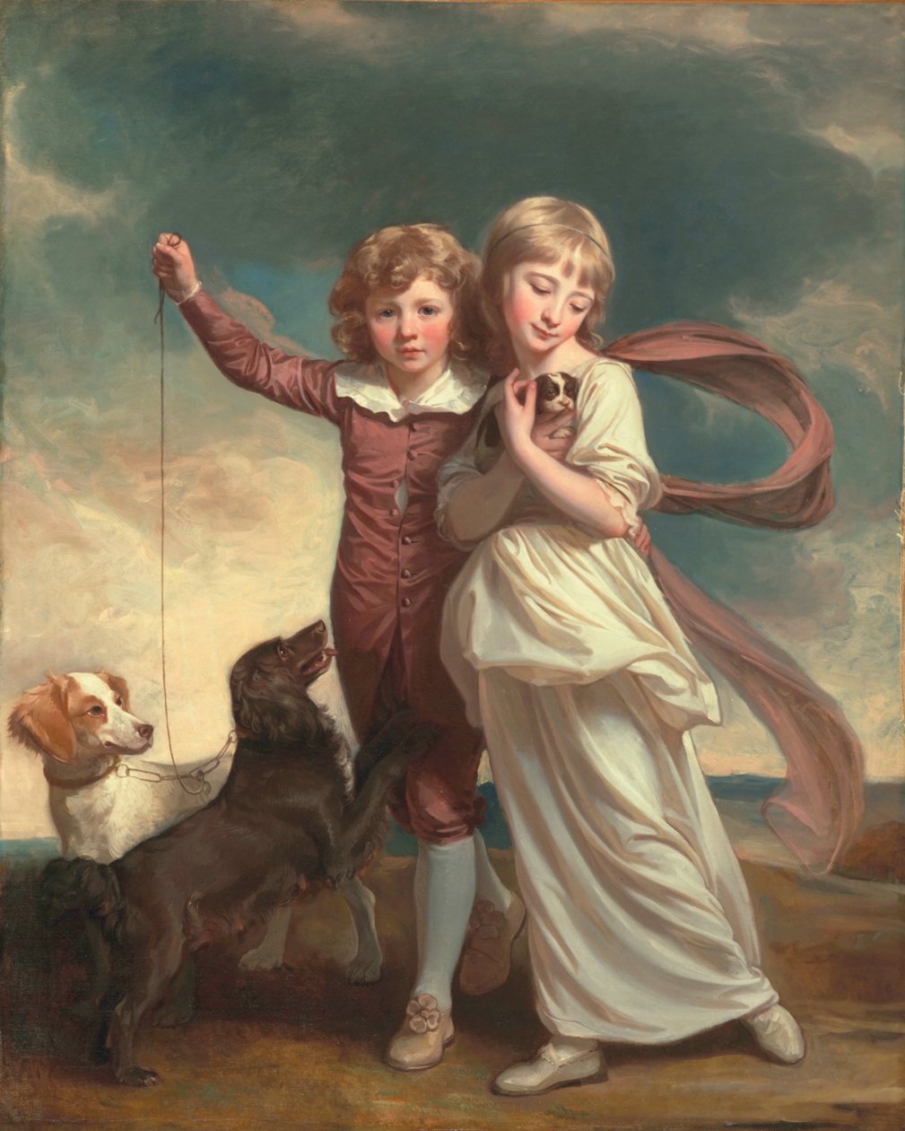 Thomas John Clavering e Catherine Mary Clavering: I bambini Clavering, 1777 da George Romney