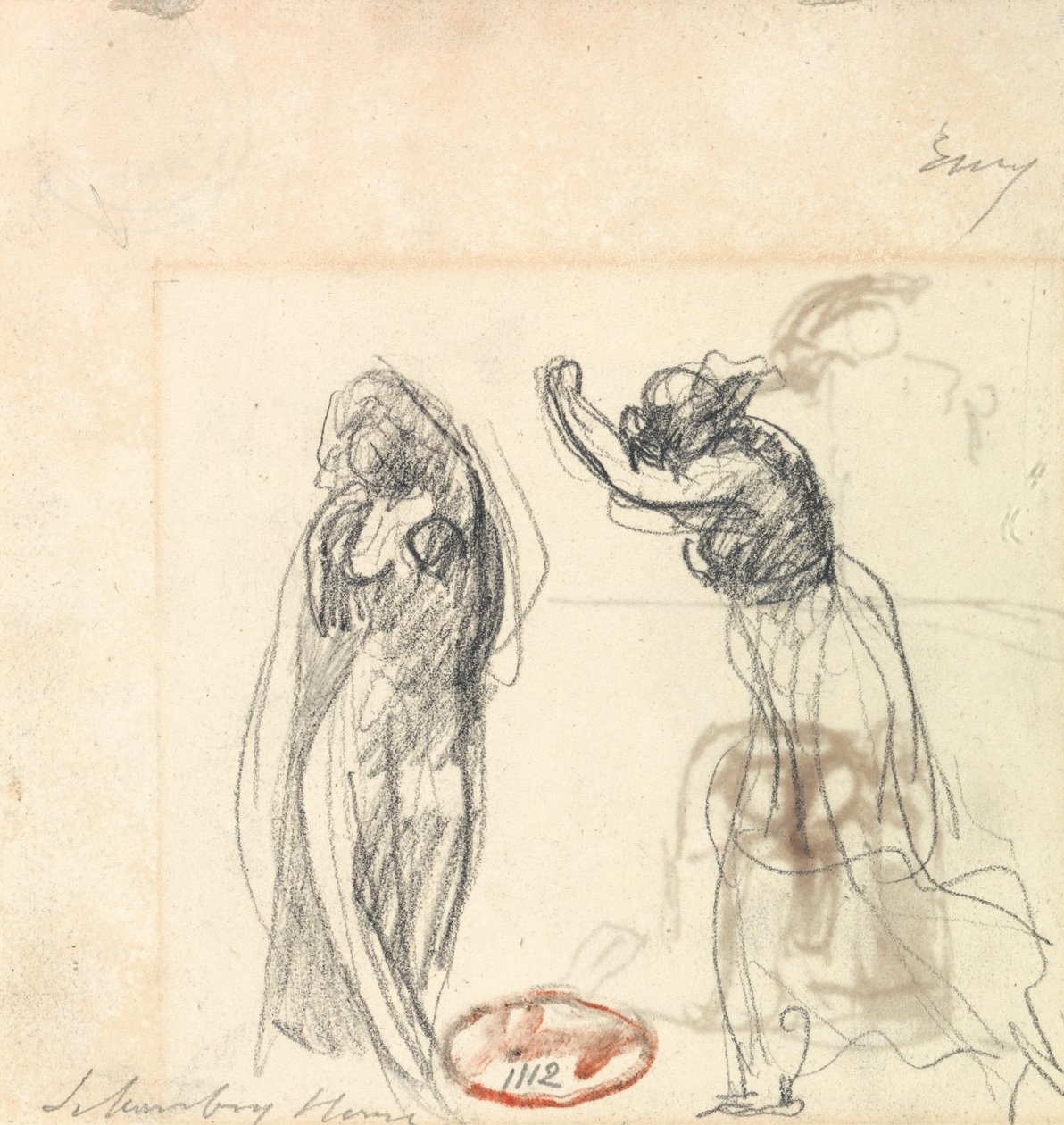 Due schizzi di una figura femminile da George Romney