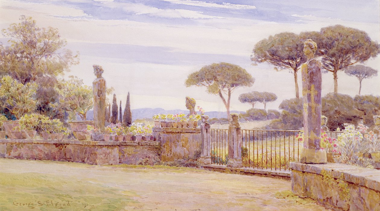 Il Belvedere, Villa Piatti, Roma da George Samuel Elgood