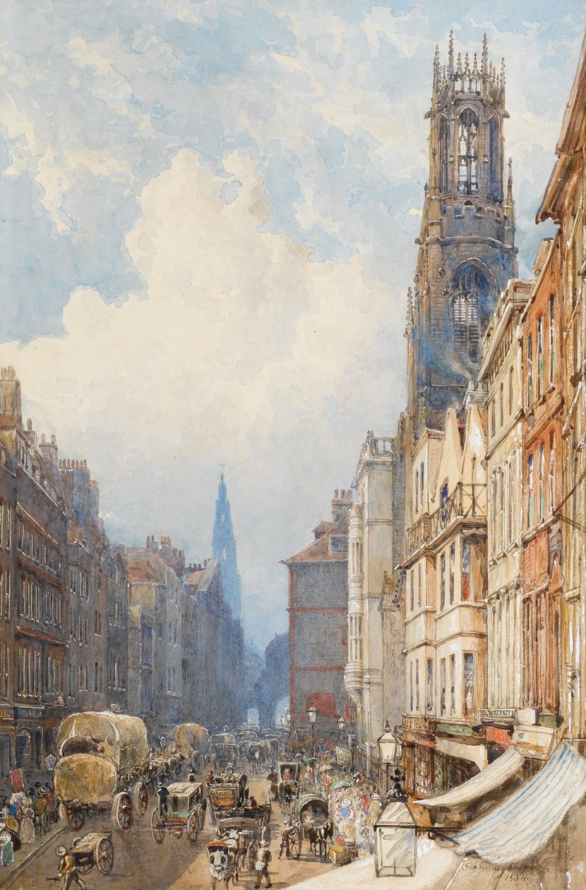 Fleet Street, Londra, 1834 da George Shepherd