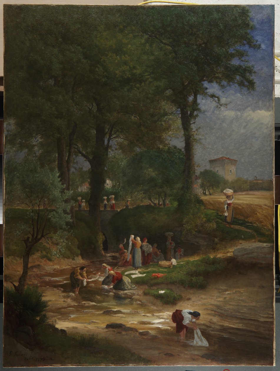 Giorno del bucato vicino a Perugia da George Inness