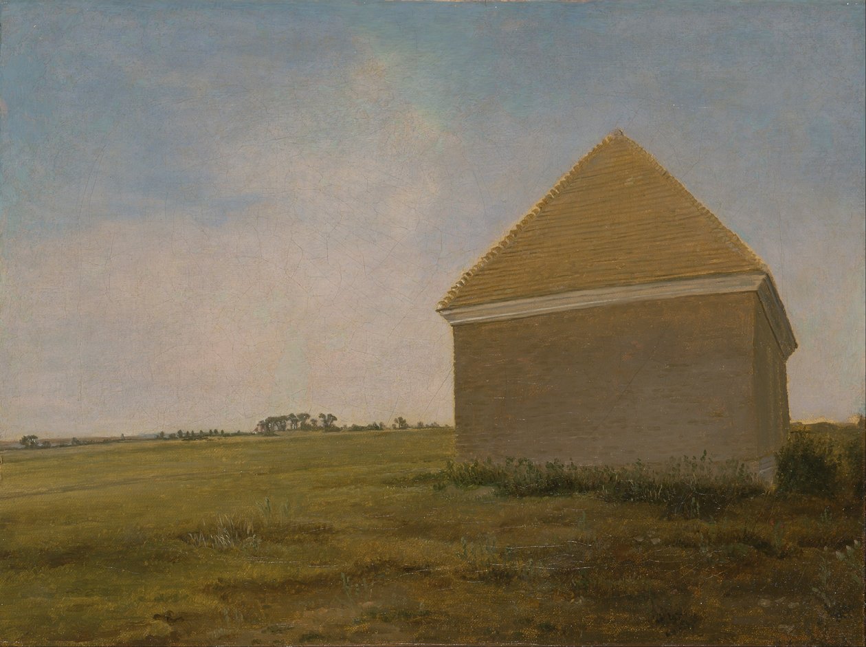 Newmarket Heath, con una casa di sfregamento da George Stubbs