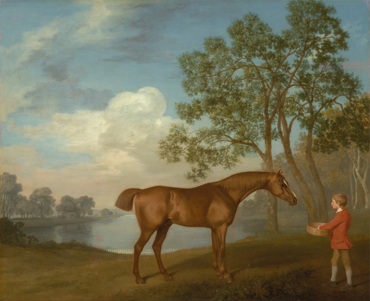 Zucca con un ragazzo di stalla da George Stubbs