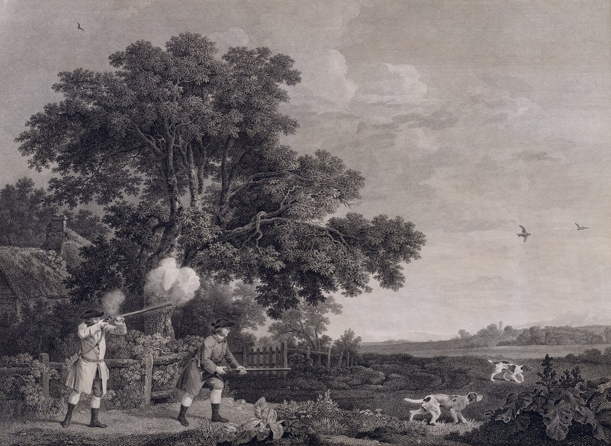 Caccia, tavola 3, inciso da William Woollett (1735-85) 1770 da George Stubbs