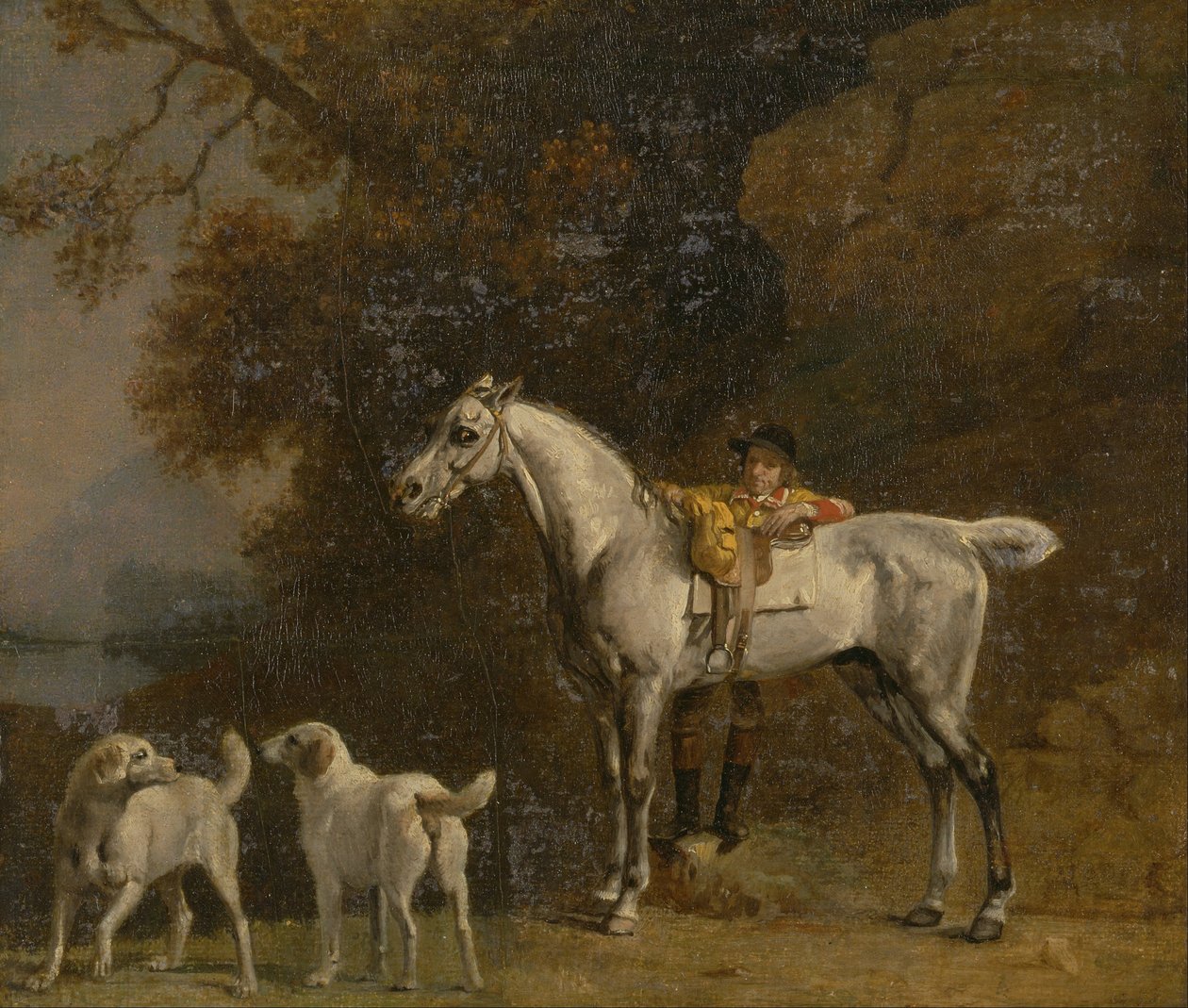 Studi per o dopo il 3° Duca di Richmond con la caccia di Charleton da George Stubbs