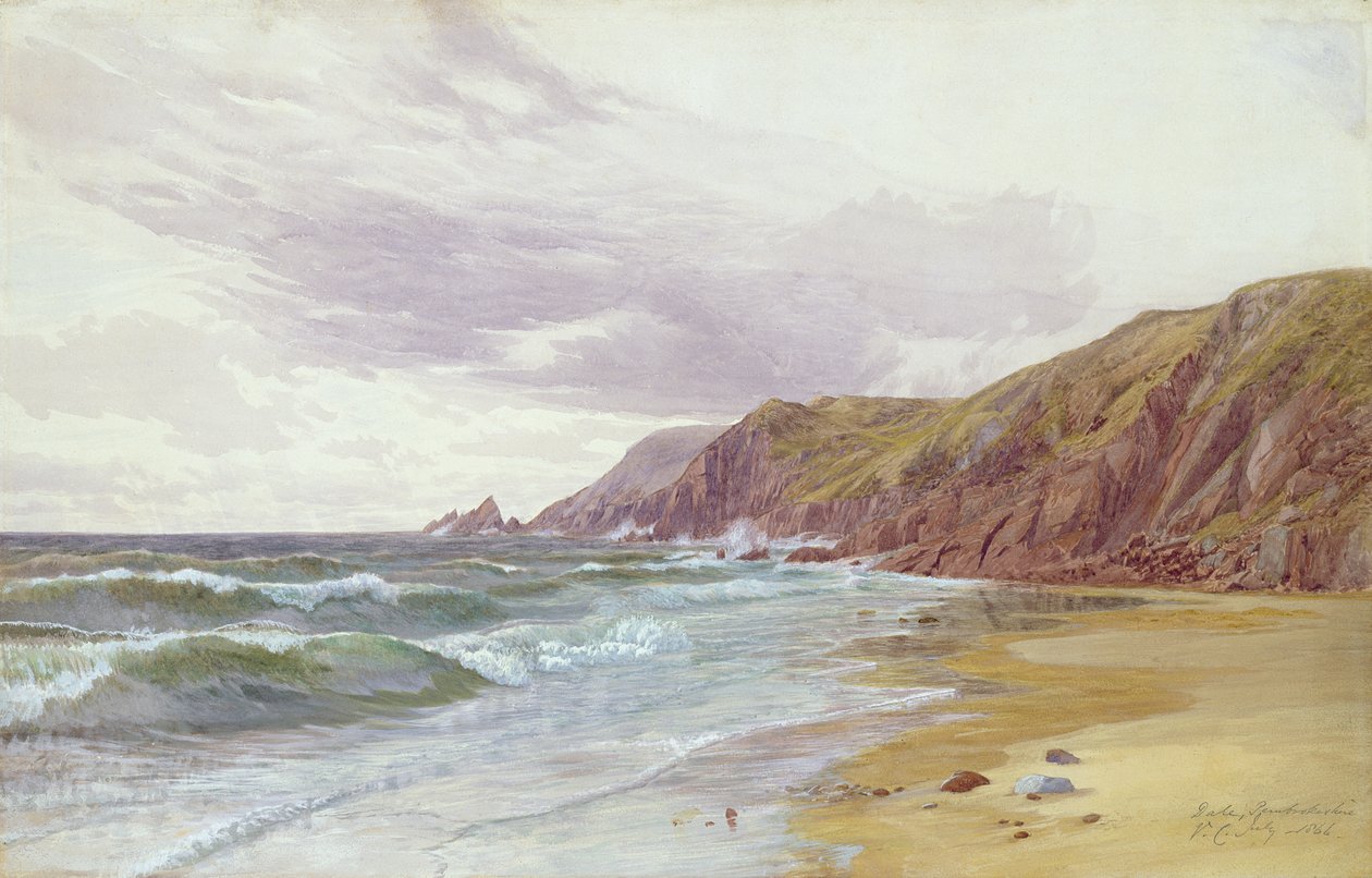 Dale, Pembrokeshire, luglio 1866 da George Vicat Cole
