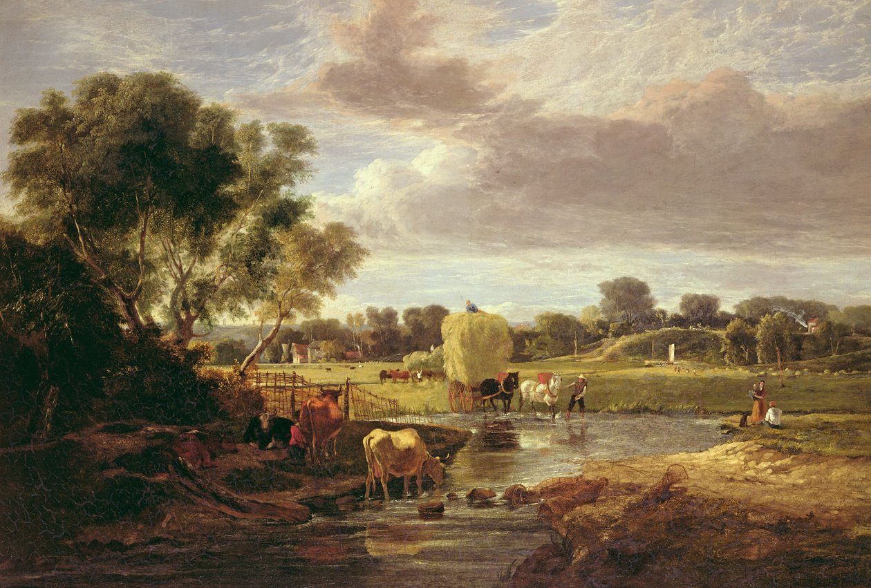 Trowse Meadows, vicino a Norwich, 1828 da George Vincent