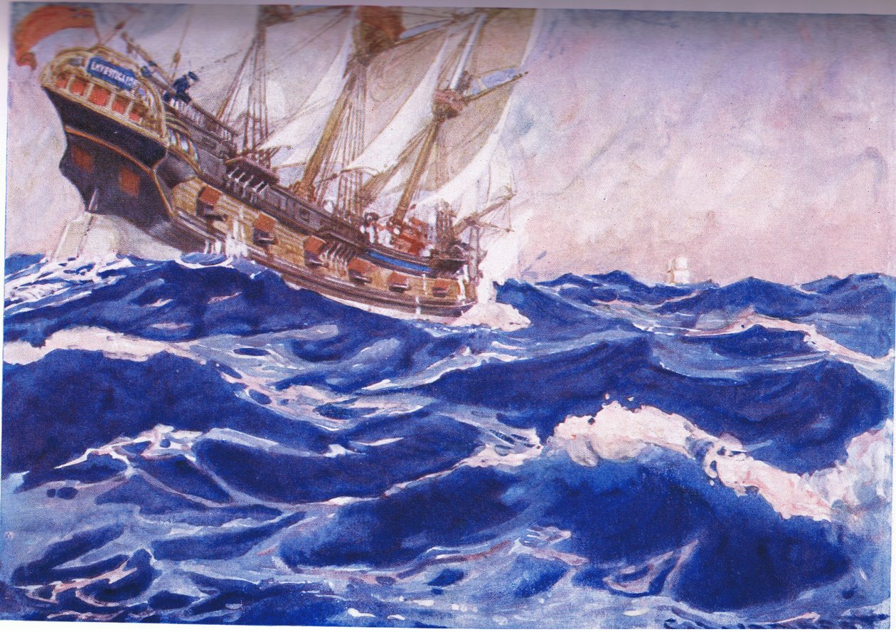 Una nave che si avvicina da George Washington Lambert