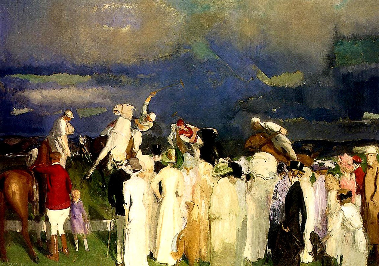 Una partita di polo, 1910 da George Wesley Bellows