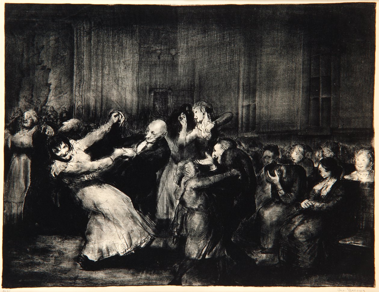 Danza in un manicomio, 1917 da George Wesley Bellows
