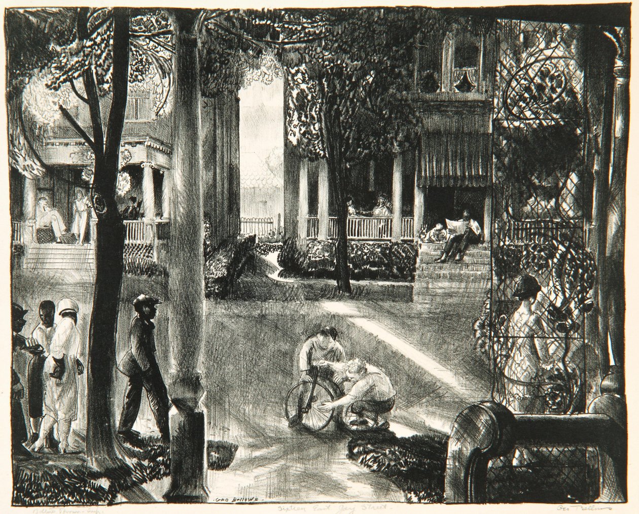 Sedici East Gay Street, 1923-24 da George Wesley Bellows